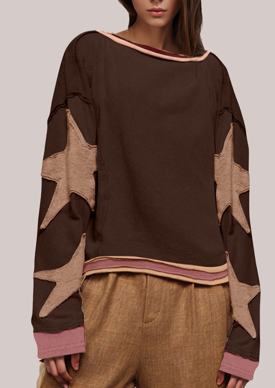 Amira Star Patch Crewneck