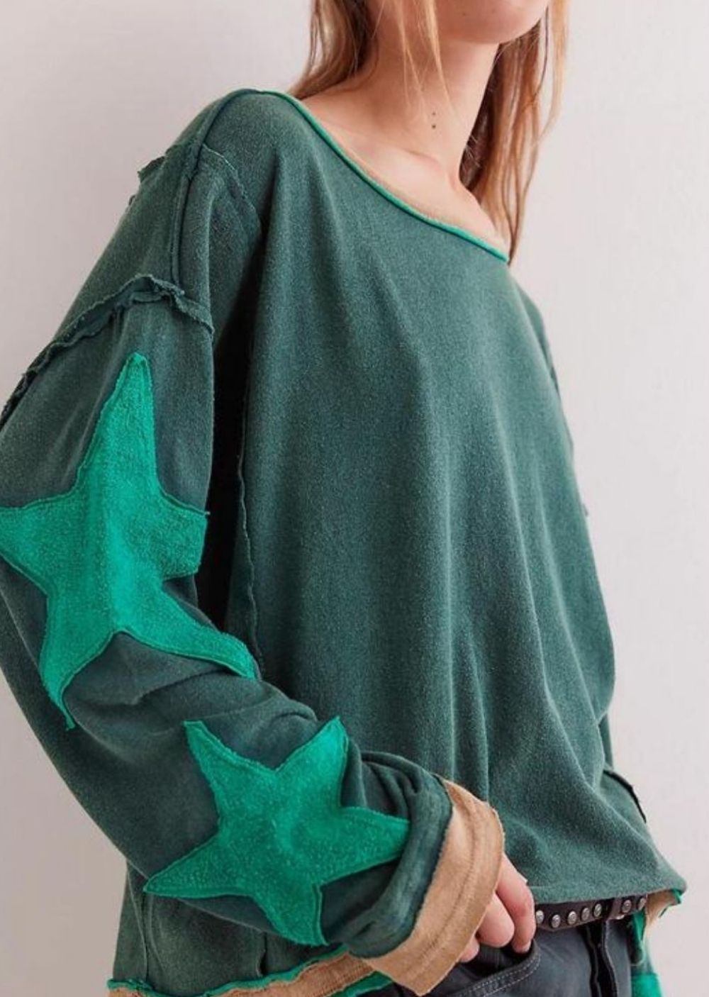 Amira Star Patch Crewneck