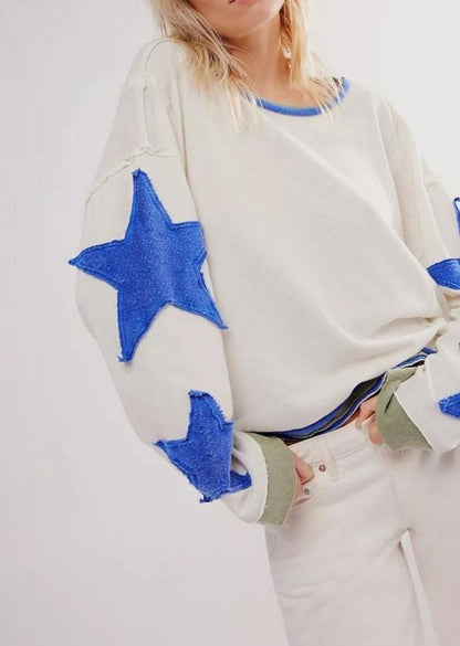 Amira Star Patch Crewneck