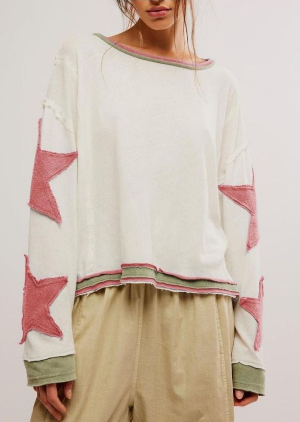 Amira Star Patch Crewneck
